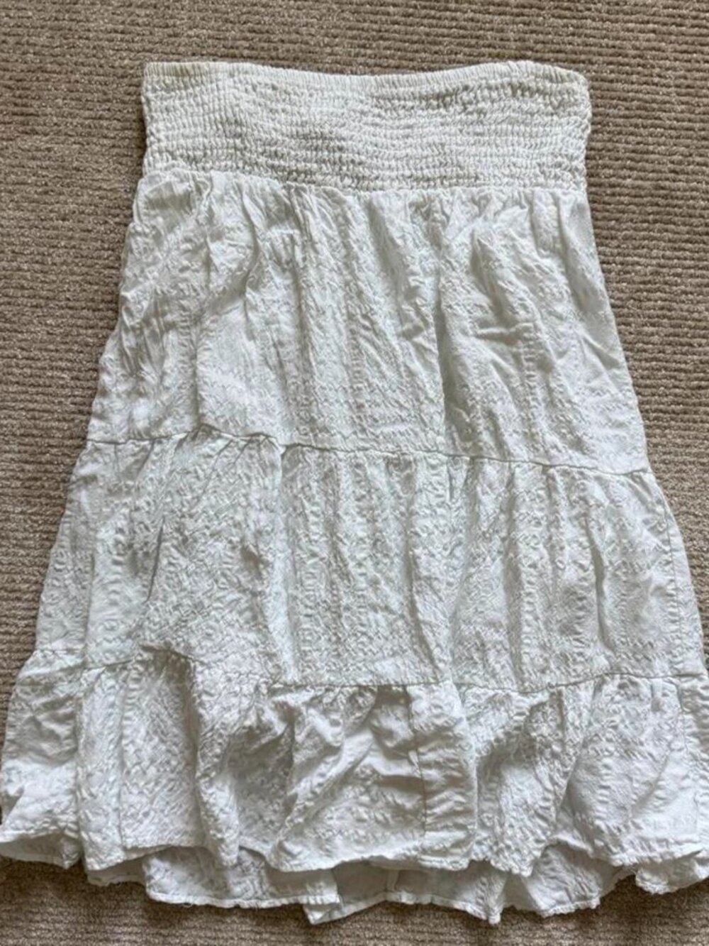 Zara Women's White Strapless Dress